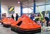 Visitors can see their own liferaft inflated