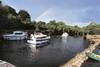 Hire boats above Clarendon Lock on the Boyle River section of the River Shannon – photo: Waterway Images