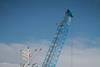 The Sennebogen Harbour Crawler Crane measures 38m high and weight around 156 tonnes