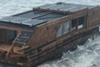 The houseboat found washed up off the coast of Ireland