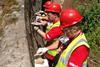 WRG volunteers repointing a bridge on the Uttoxeter Canal – photo: Steve Wood