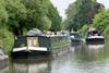 A tight squeeze past moored boats on the western end of the Kennet & Avon Canal – photo: Waterway Images