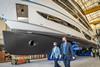 HRH The Princess Royal being shown around Princess Yachts Photo: Princess Yachts