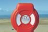 The Guardian lifebuoy cabinet protects a lifebuoy from UV damage