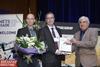 Dometic's Jörg Bernhart and Kester Petersson being presented with a DAME award at last year's METSTRADE