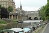 Boats moored on this part of the Avon in Bath have to move Photo: Waterway Images