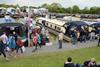 Wide and narrow beam boats on display at the Crick Boat Show 2015 - photo: Waterway Images