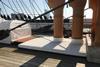 'HMS Warrior' in Portsmouth Dockyard has recently been treated to new covers by local marine textile company, Tecsew Photo: Tecsew