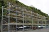 The dry stack facility at Saundersfoot Harbour