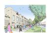 An artist's illustration of the planned redevelopment of Stoke Wharf