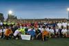 The annual MAA five-a-side football match raised £1,000