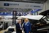 Michael Mueller, CEO of Bavaria Yachts and Vladimir Zinchenko, CEO of Greenline Yachts Credit: Bavaria Yachts