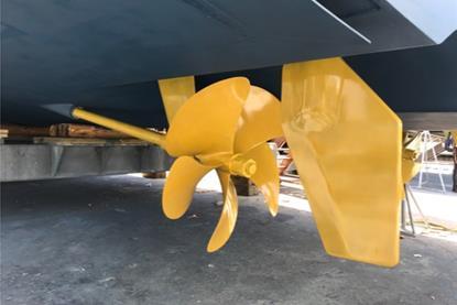A Propspeed treated propeller system